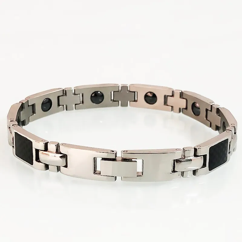 10MM Wide Cross Bracelet for Men Therapeutic Magnetic Men