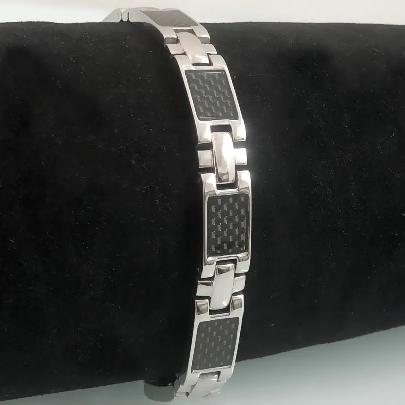 10MM Wide Cross Bracelet for Men Therapeutic Magnetic Men