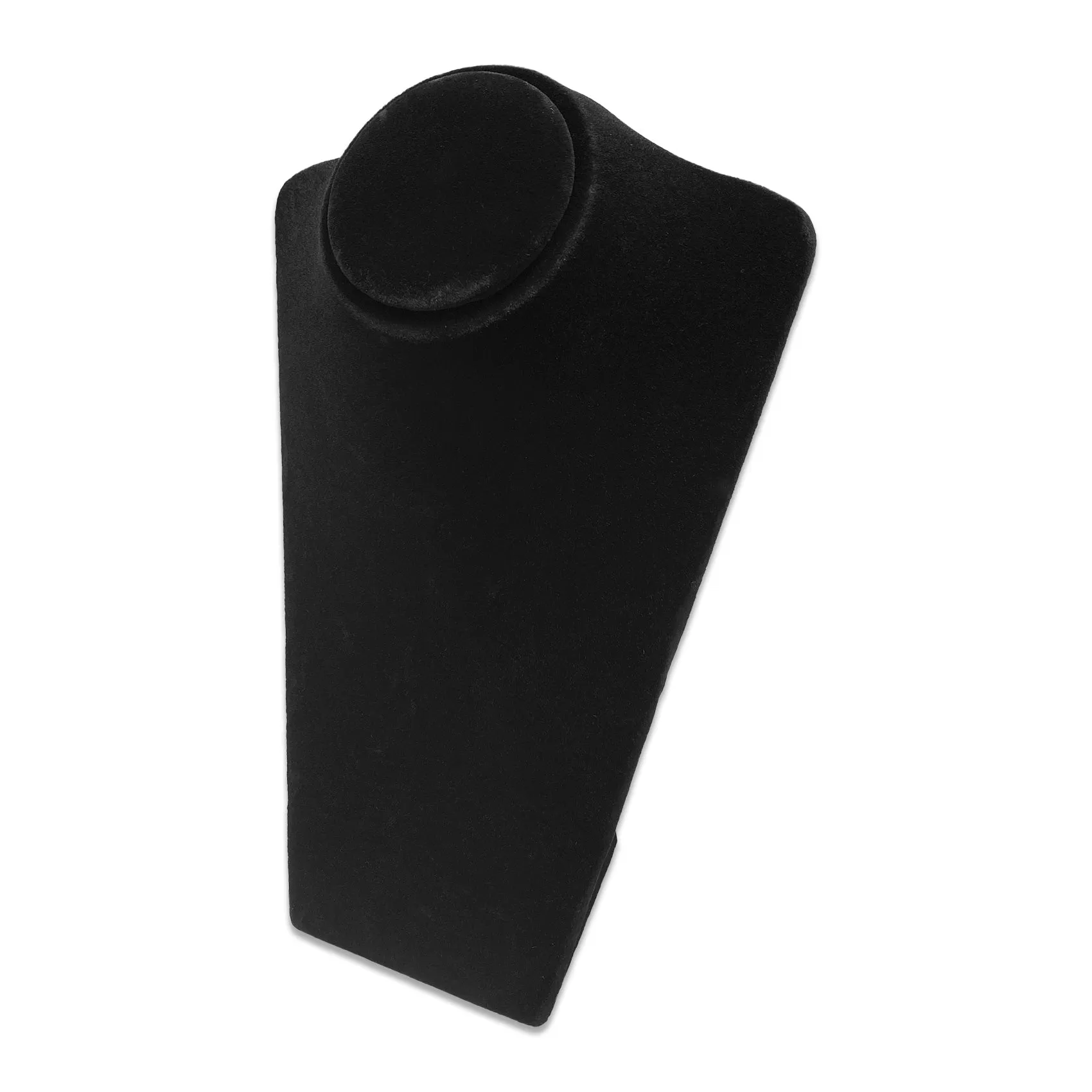 10" Black Velvet Necklace Bust Display Stand