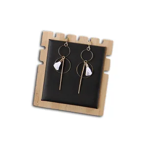 11 x 12cm Black Velvet Bamboo Necklace Jewelry Display Stand