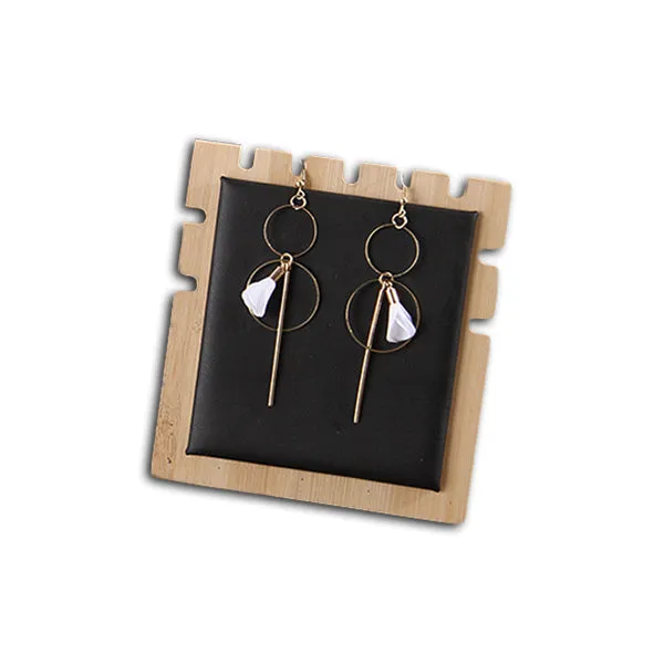 11 x 12cm Black Velvet Bamboo Necklace Jewelry Display Stand