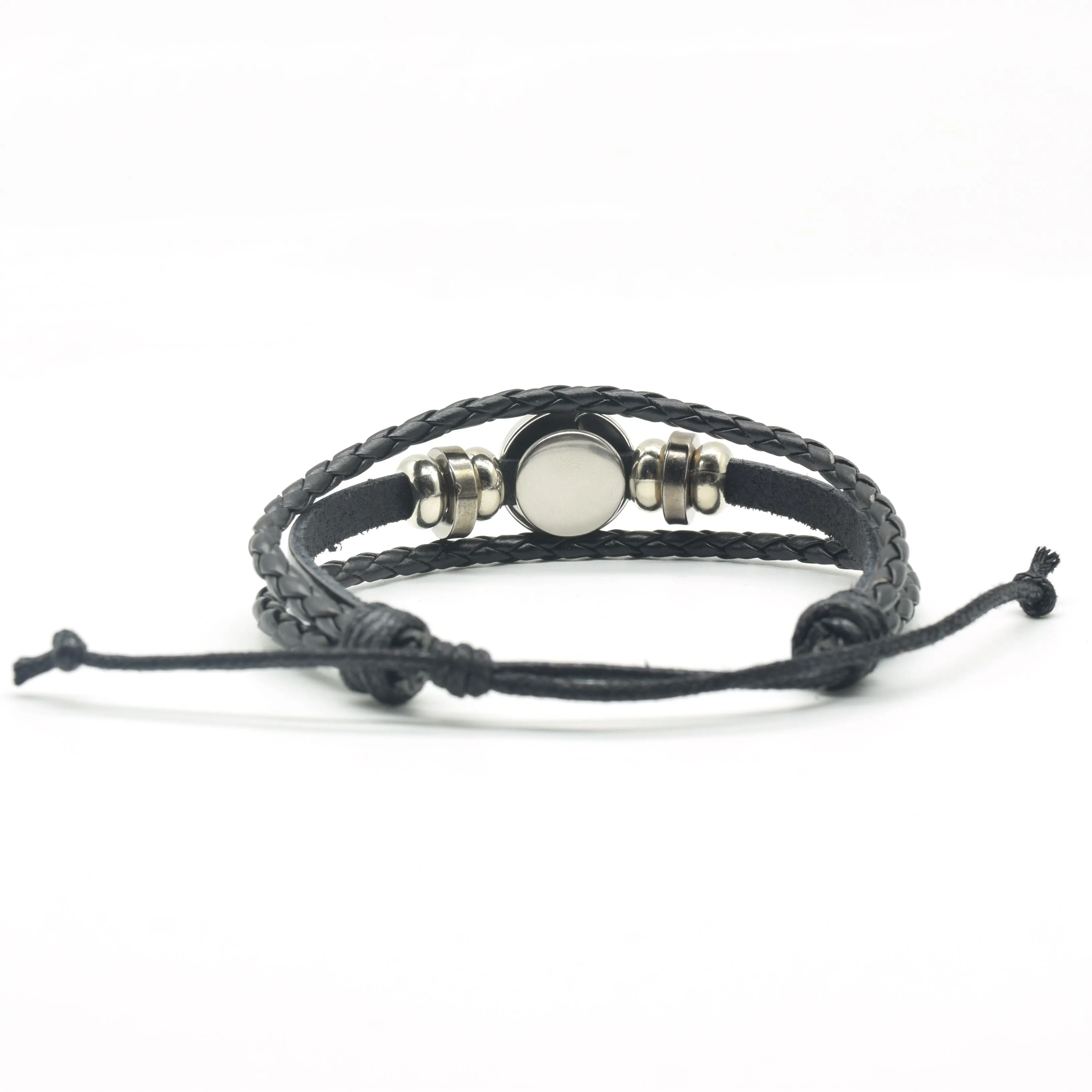 12 Zodiac Signs Constellation Charm Multilayer Weave leather Bracelet & Bangle