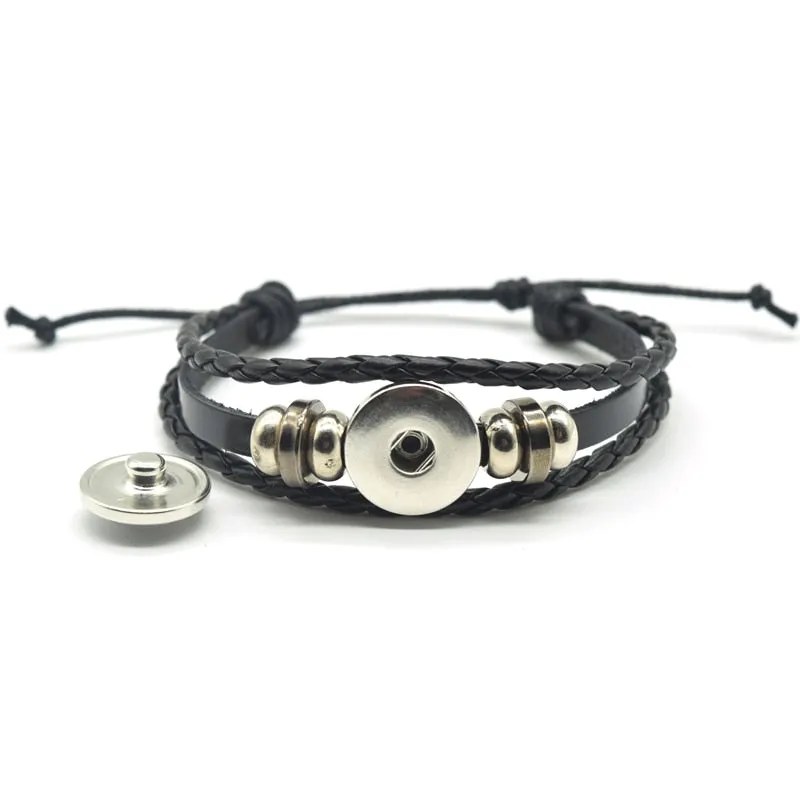 12 Zodiac Signs Constellation Charm Multilayer Weave leather Bracelet & Bangle