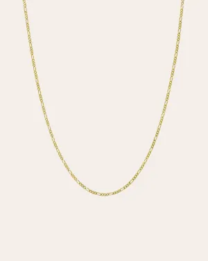14k Gold Baby Figaro Chain Necklace