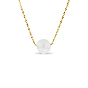 14k Gold Bold Pearl Women's Necklace