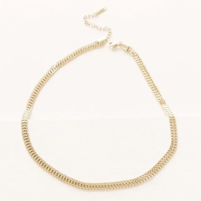 14k Gold Claw Link Chain Necklace