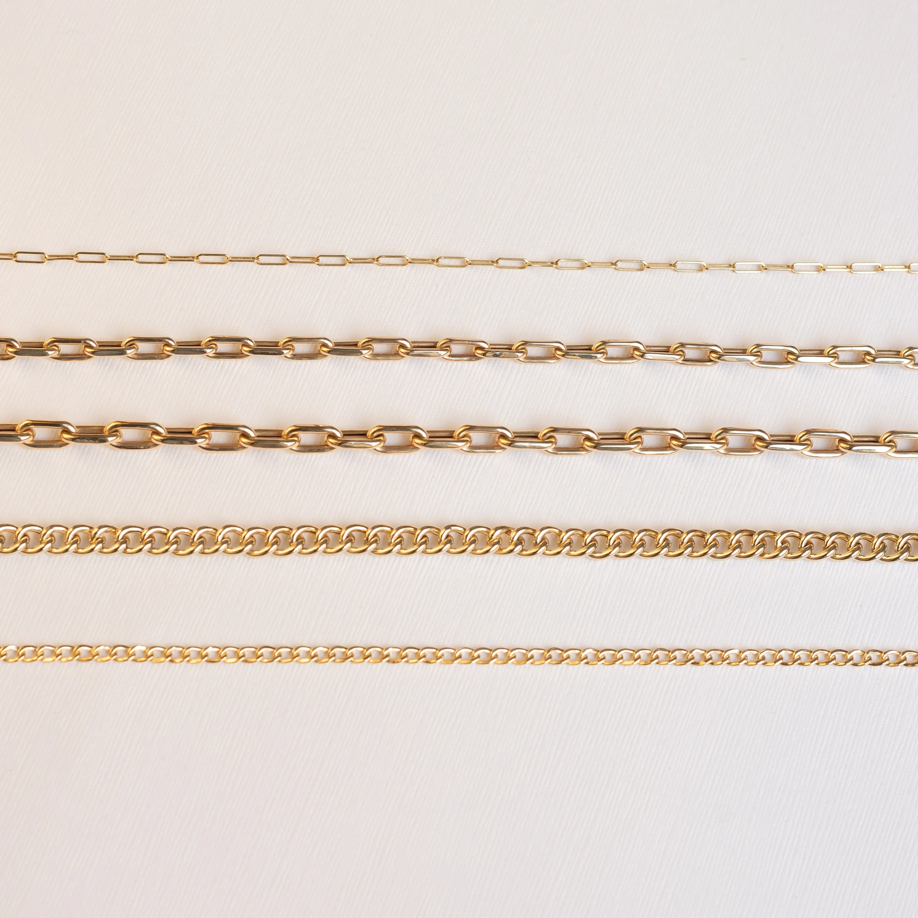 14k Gold Large Open Link Chain Necklace