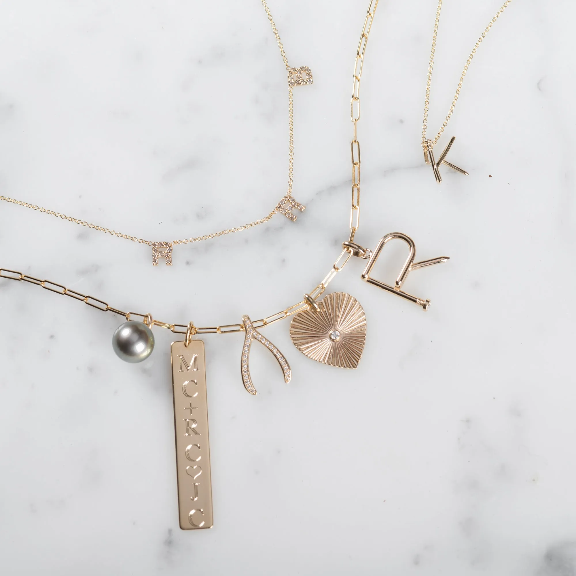 14k Gold Open Link Chain Necklace
