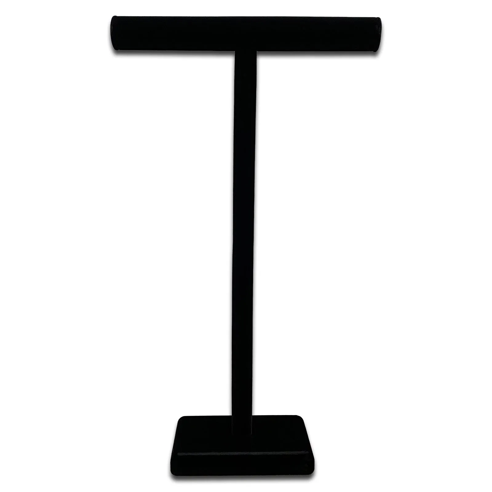 25" Black Velvet Single Round T-Bar Jewelry Display