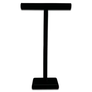 25" Black Velvet Single Round T-Bar Jewelry Display