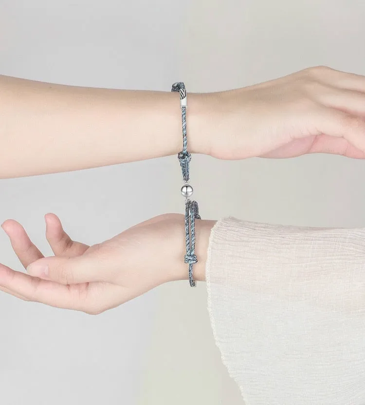 2pieces Couple Magnet Attract Each Other Creative  Bracelet