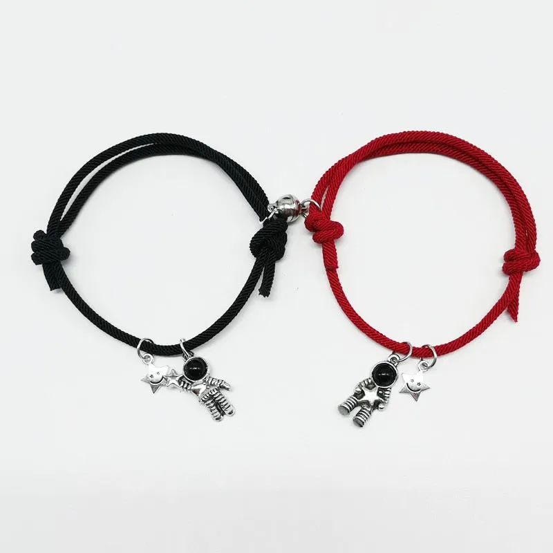 2pieces Couple Magnet Attract Each Other Creative  Bracelet