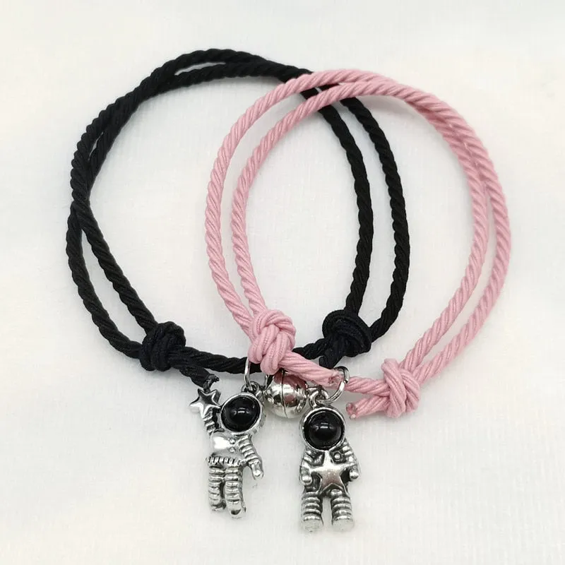 2pieces Couple Magnet Attract Each Other Creative  Bracelet