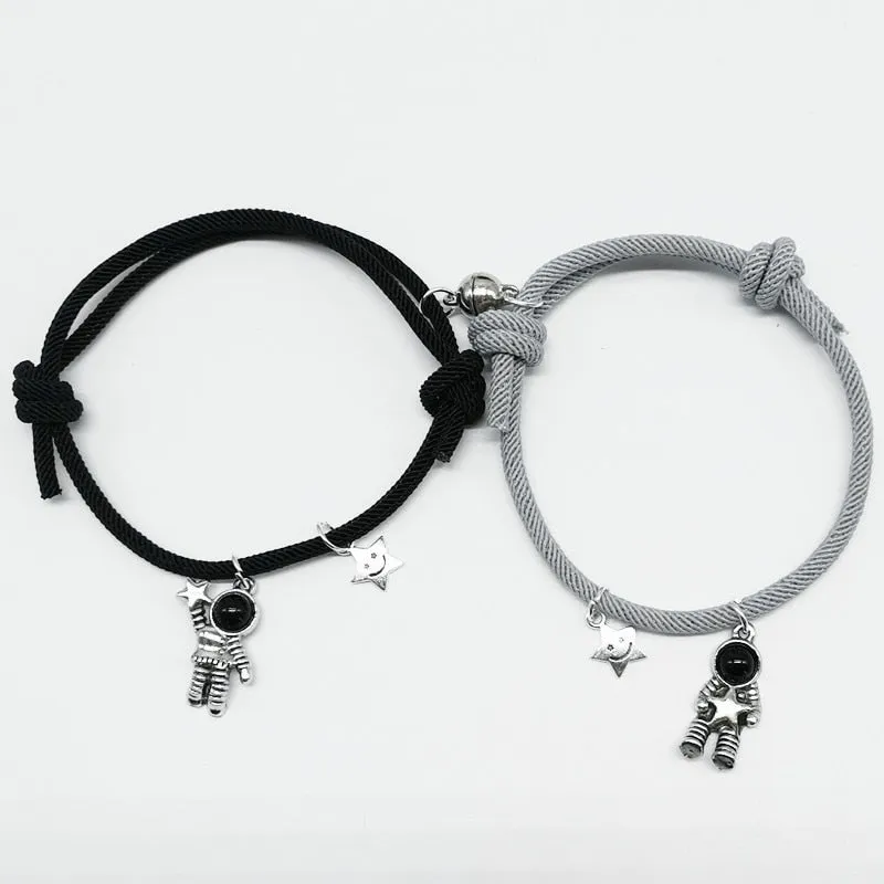 2pieces Couple Magnet Attract Each Other Creative  Bracelet
