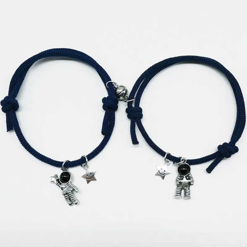 2pieces Couple Magnet Attract Each Other Creative  Bracelet