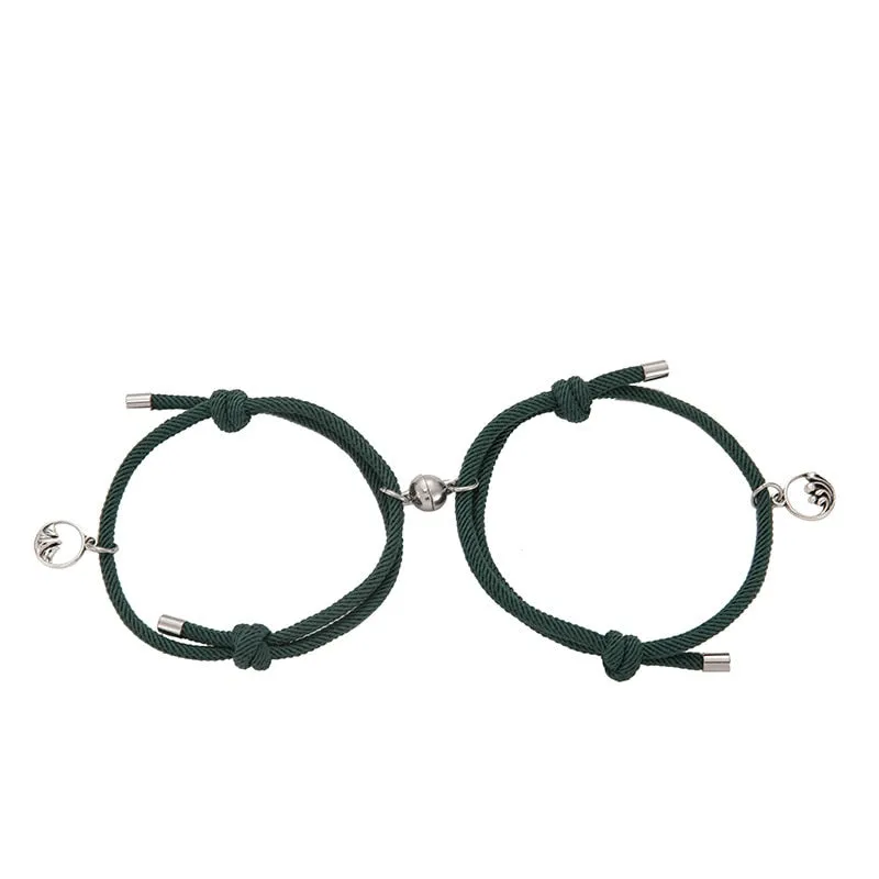 2pieces Couple Magnet Attract Each Other Creative  Bracelet