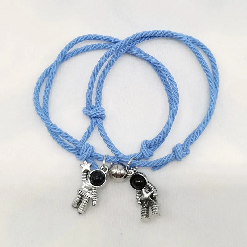 2pieces Couple Magnet Attract Each Other Creative  Bracelet