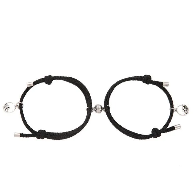 2pieces Couple Magnet Attract Each Other Creative  Bracelet