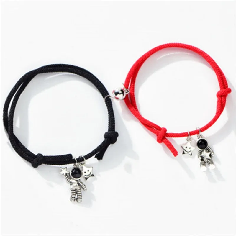 2pieces Couple Magnet Attract Each Other Creative  Bracelet