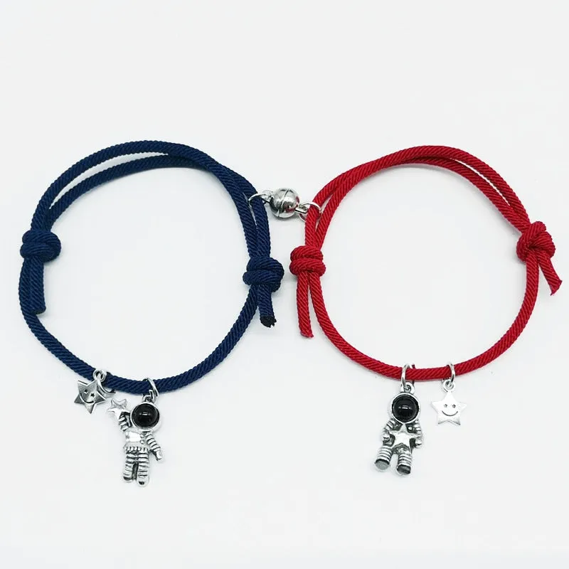 2pieces Couple Magnet Attract Each Other Creative  Bracelet