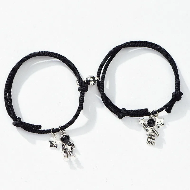 2pieces Couple Magnet Attract Each Other Creative  Bracelet