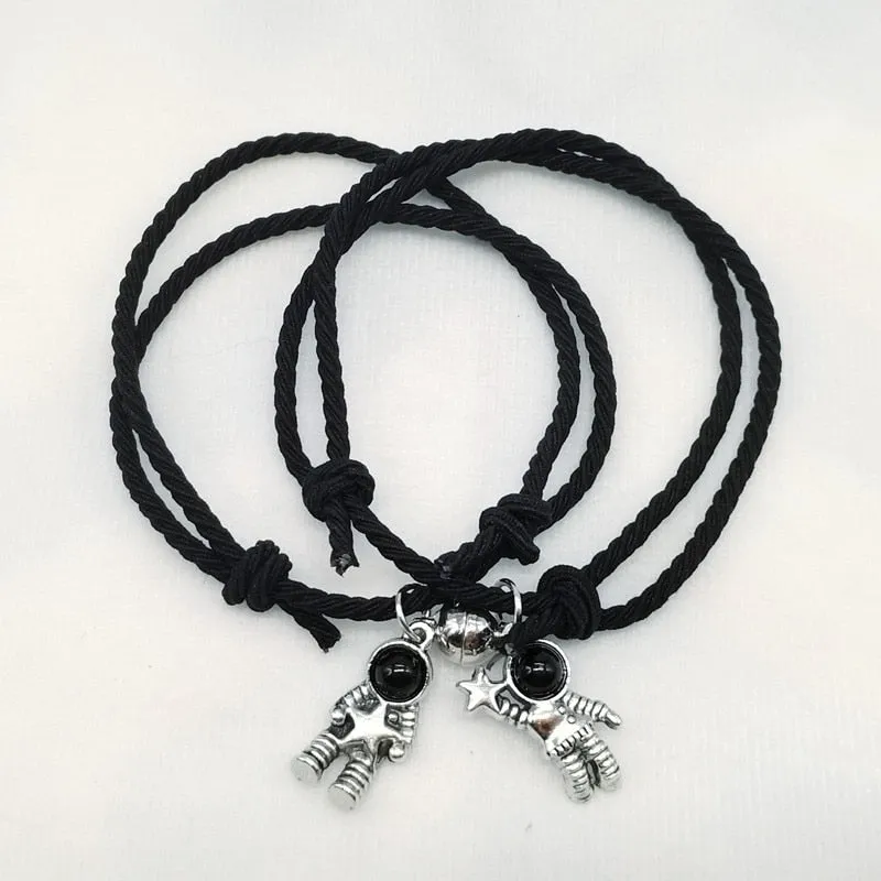 2pieces Couple Magnet Attract Each Other Creative  Bracelet