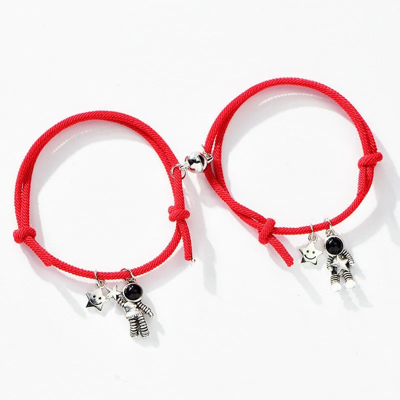 2pieces Couple Magnet Attract Each Other Creative  Bracelet
