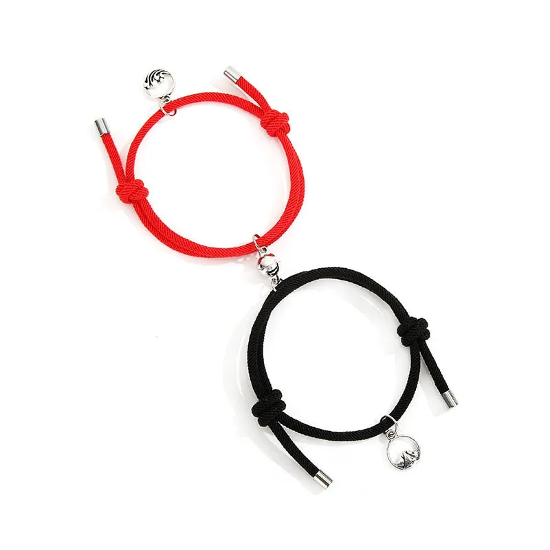 2pieces Couple Magnet Attract Each Other Creative  Bracelet