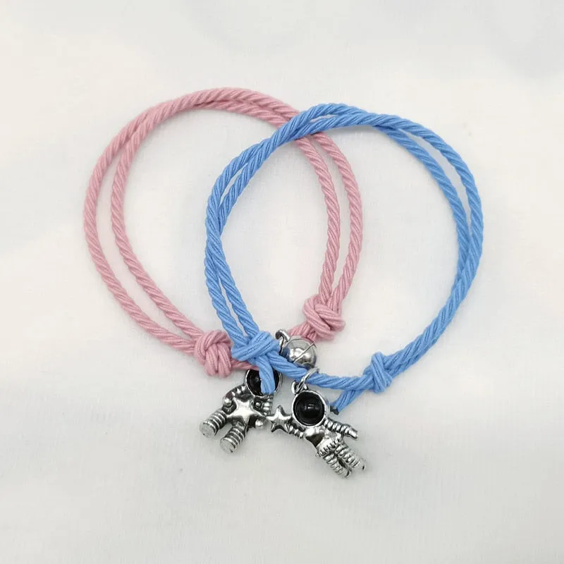 2pieces Couple Magnet Attract Each Other Creative  Bracelet