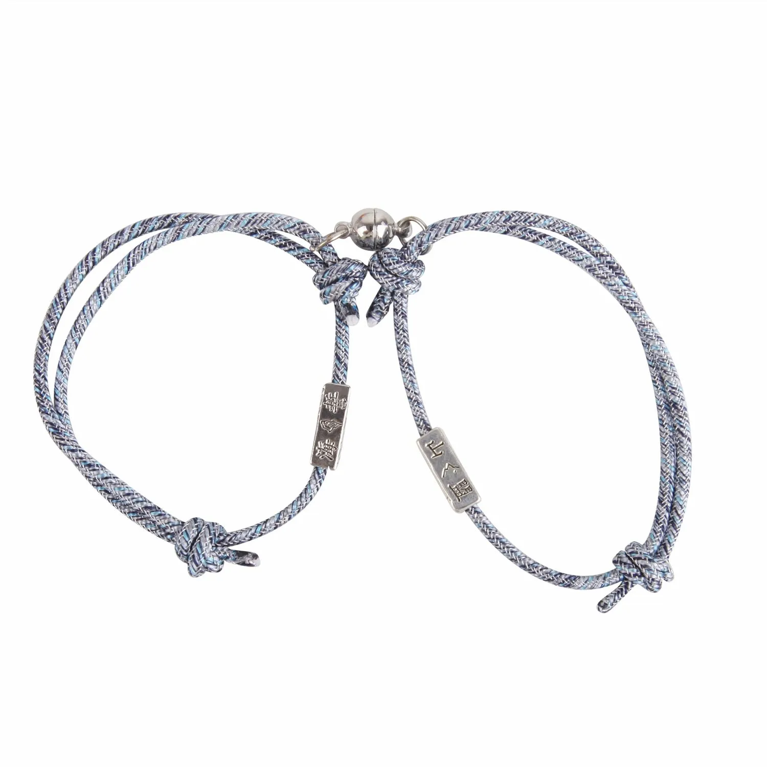 2pieces Couple Magnet Attract Each Other Creative  Bracelet