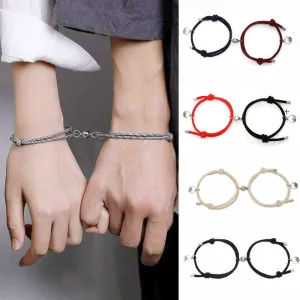 2pieces Couple Magnet Attract Each Other Creative  Bracelet
