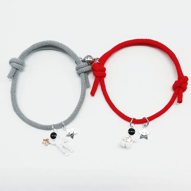 2pieces Couple Magnet Attract Each Other Creative  Bracelet