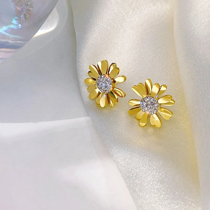 316L Stainless steel Flower Daisy Bracelet