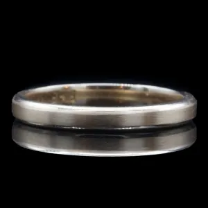 3mm Beveled Edge Men's Wedding Band In Gold