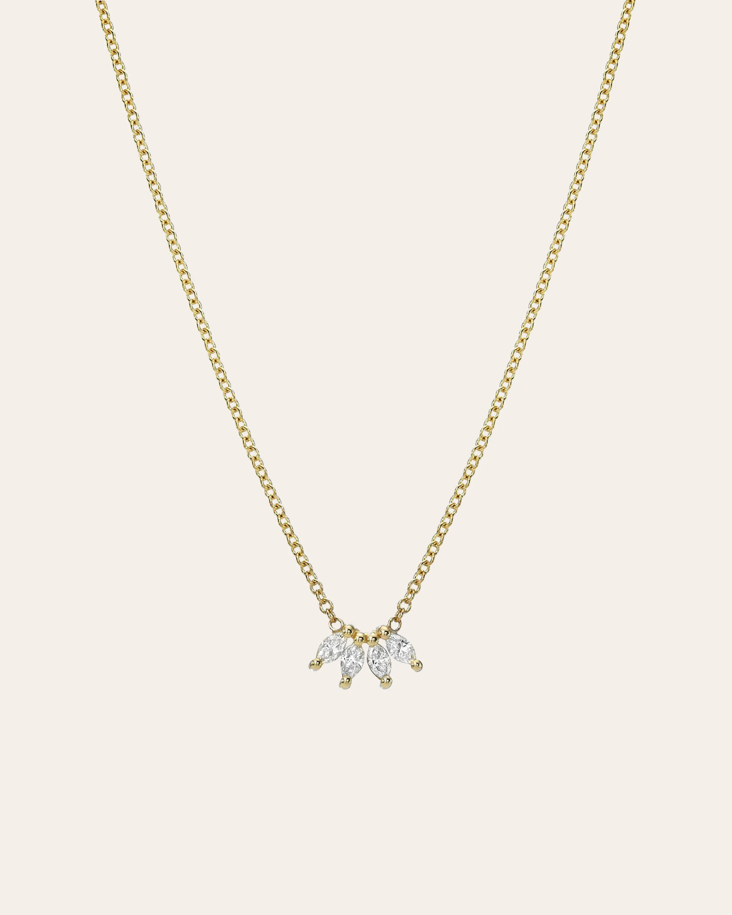 4 Marquise Diamond Necklace