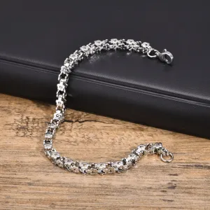 5mm Flower Chain Bracelets for Men Boys