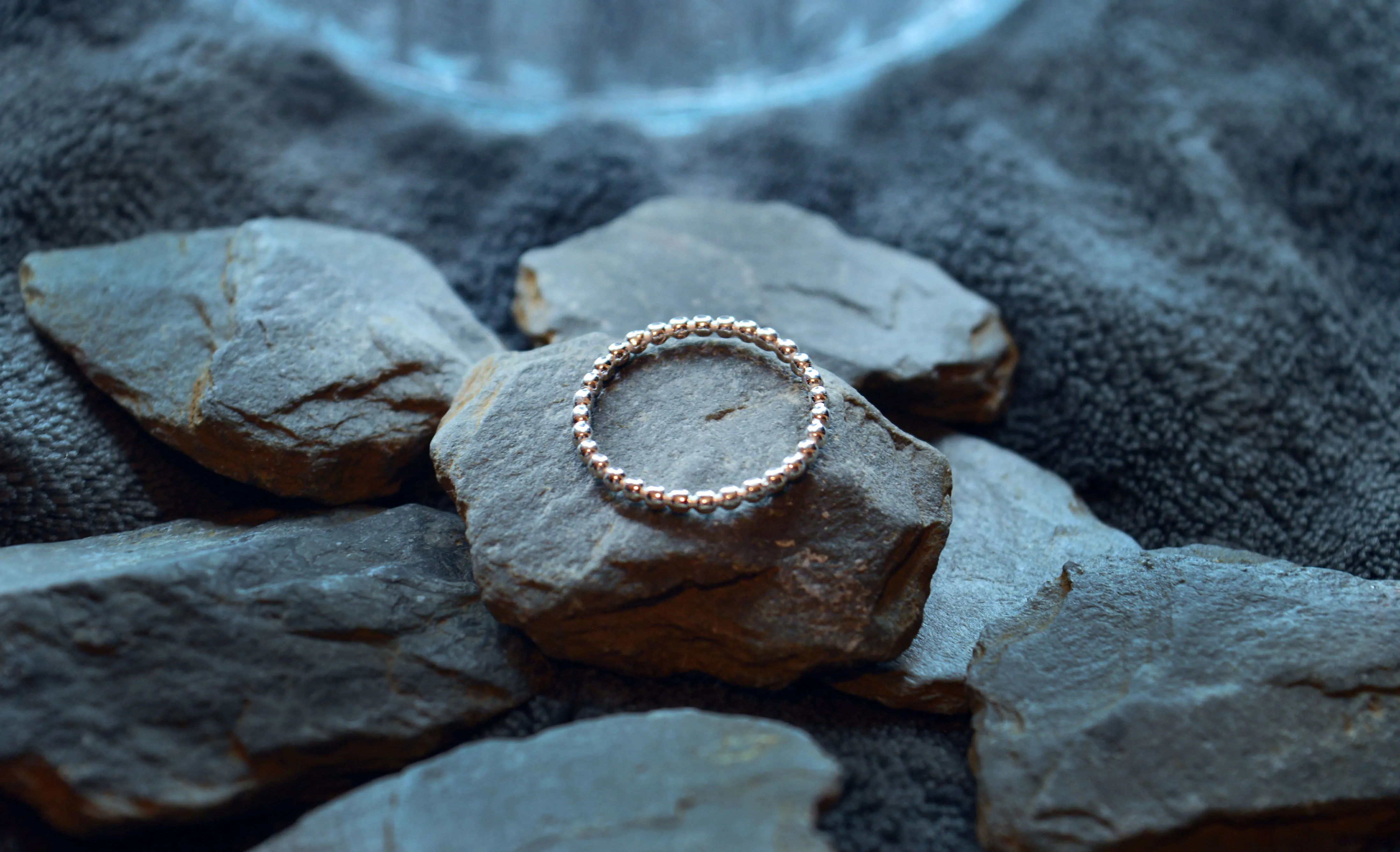 925 Sterling Silver Beaded Ring – Perfect for Stacking