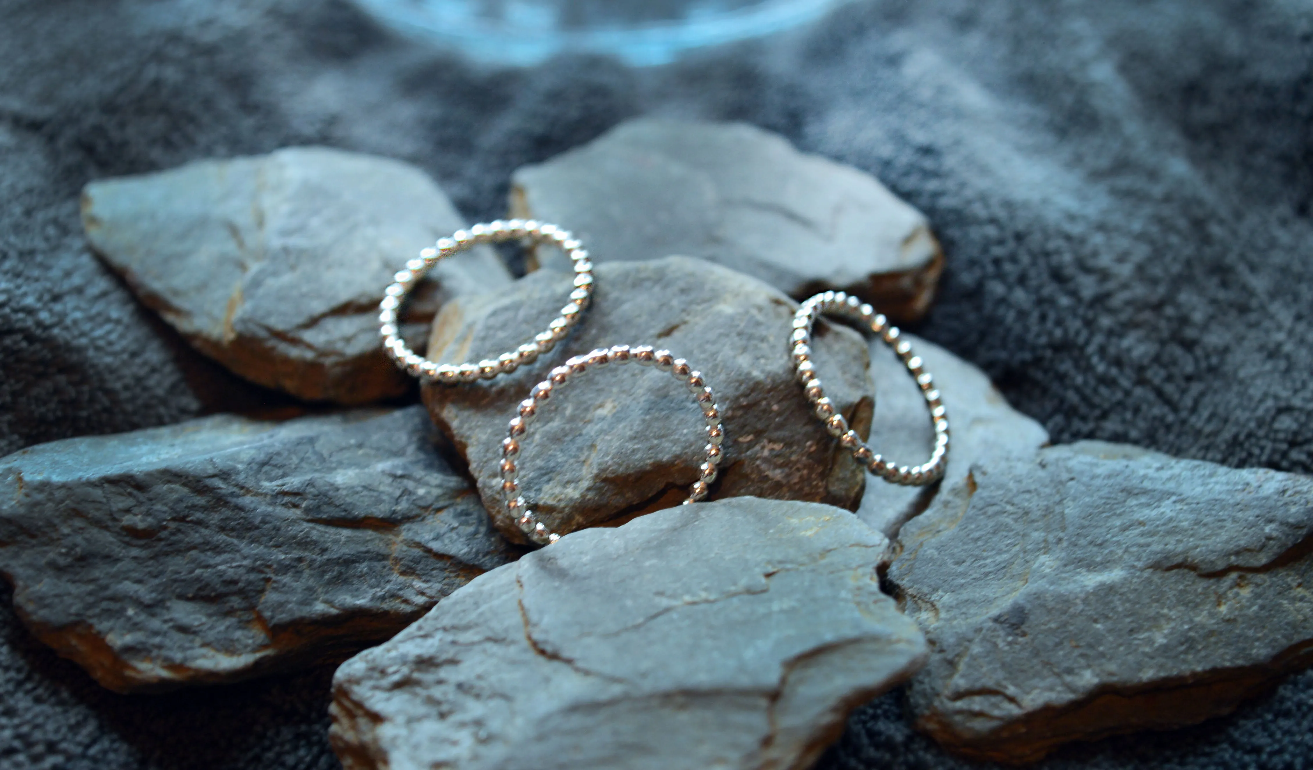 925 Sterling Silver Beaded Ring – Perfect for Stacking