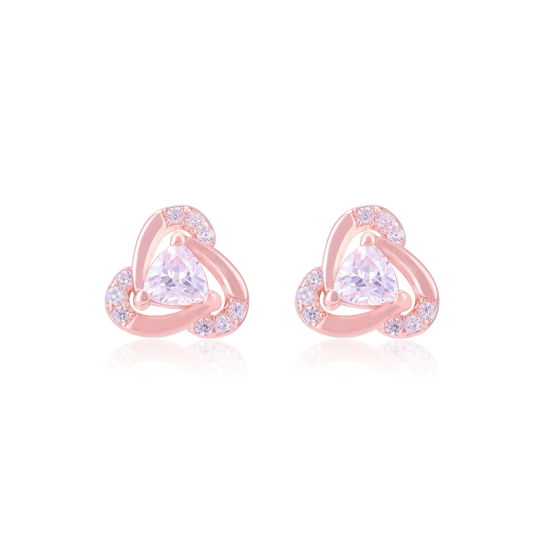 925 Sterling Silver Modern Triangle Earrings for Women