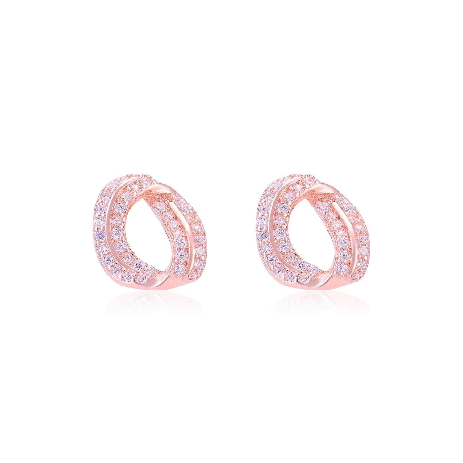 925 Sterling Silver Twisted Swirl Earrings For Women