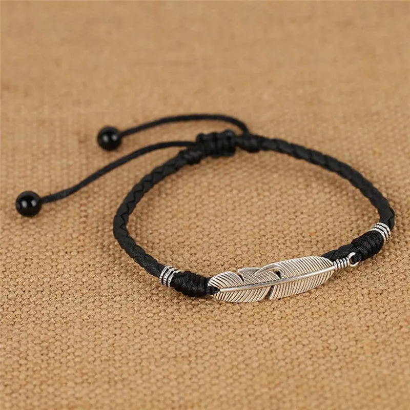 Adjustable Handmade Cool Simple Leaf Anklets