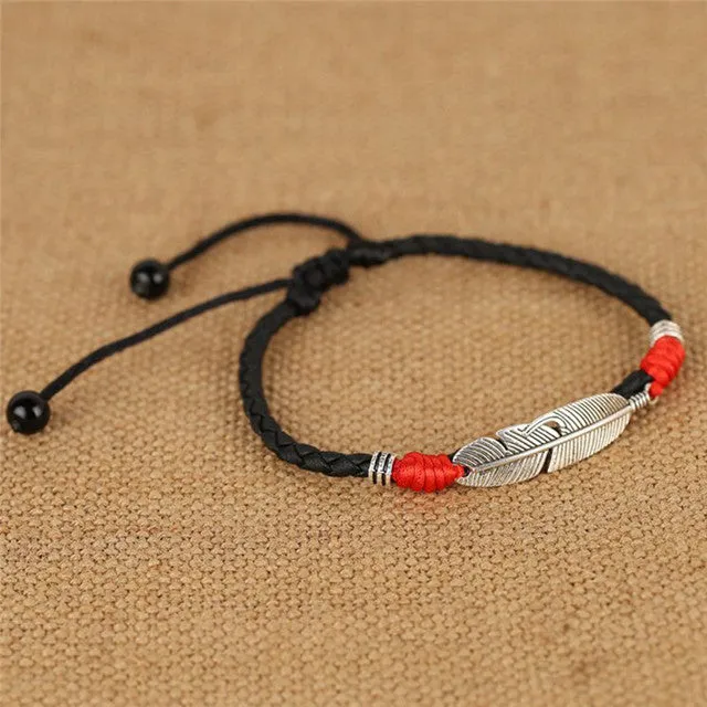 Adjustable Handmade Cool Simple Leaf Anklets