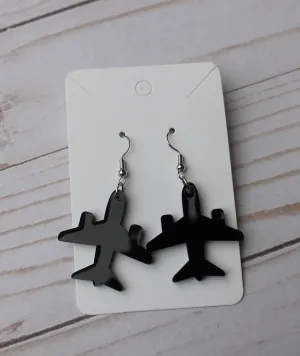 Airplane Dangle Earrings Aircraft Earrings