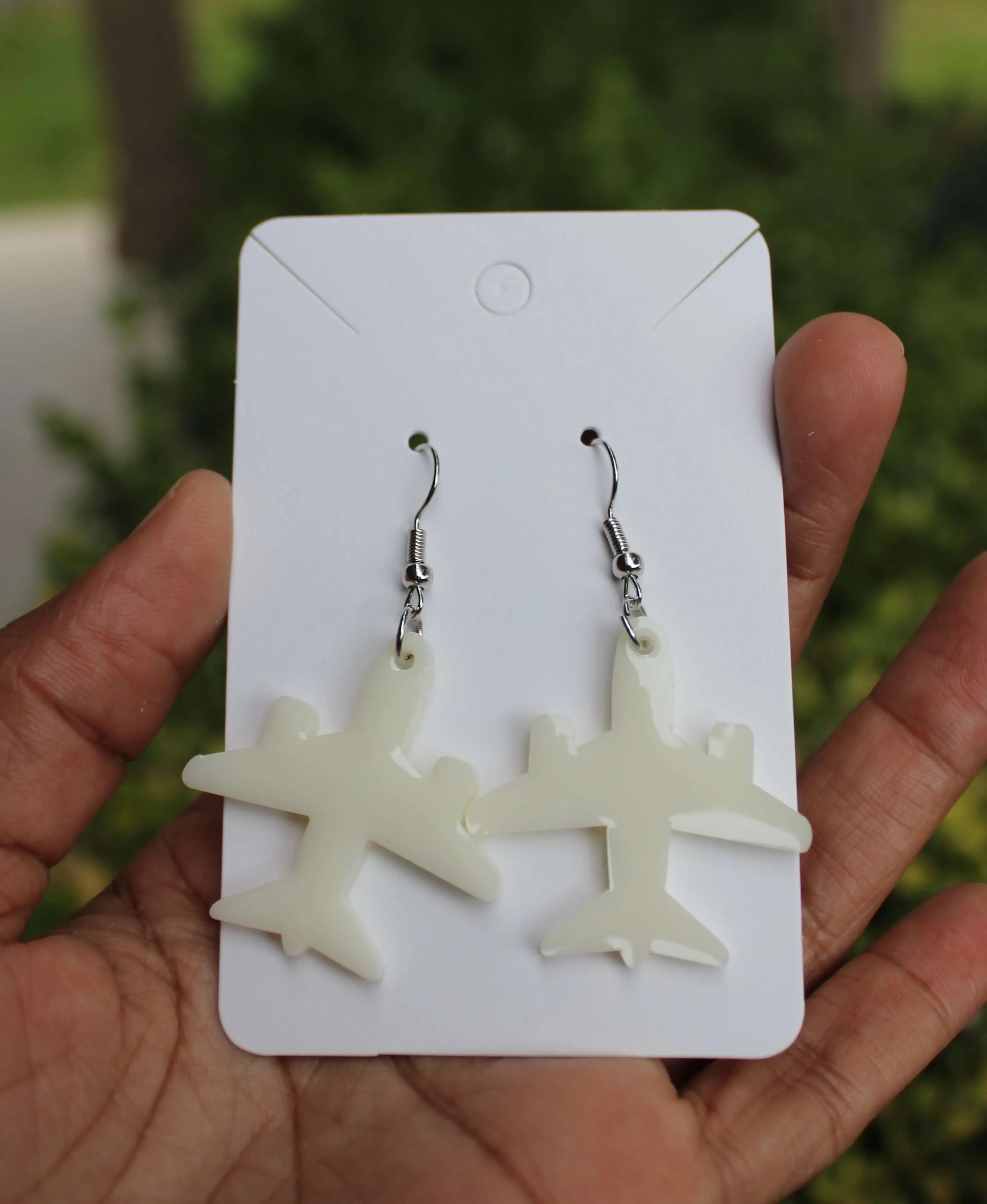 Airplane Dangle Earrings Aircraft Earrings