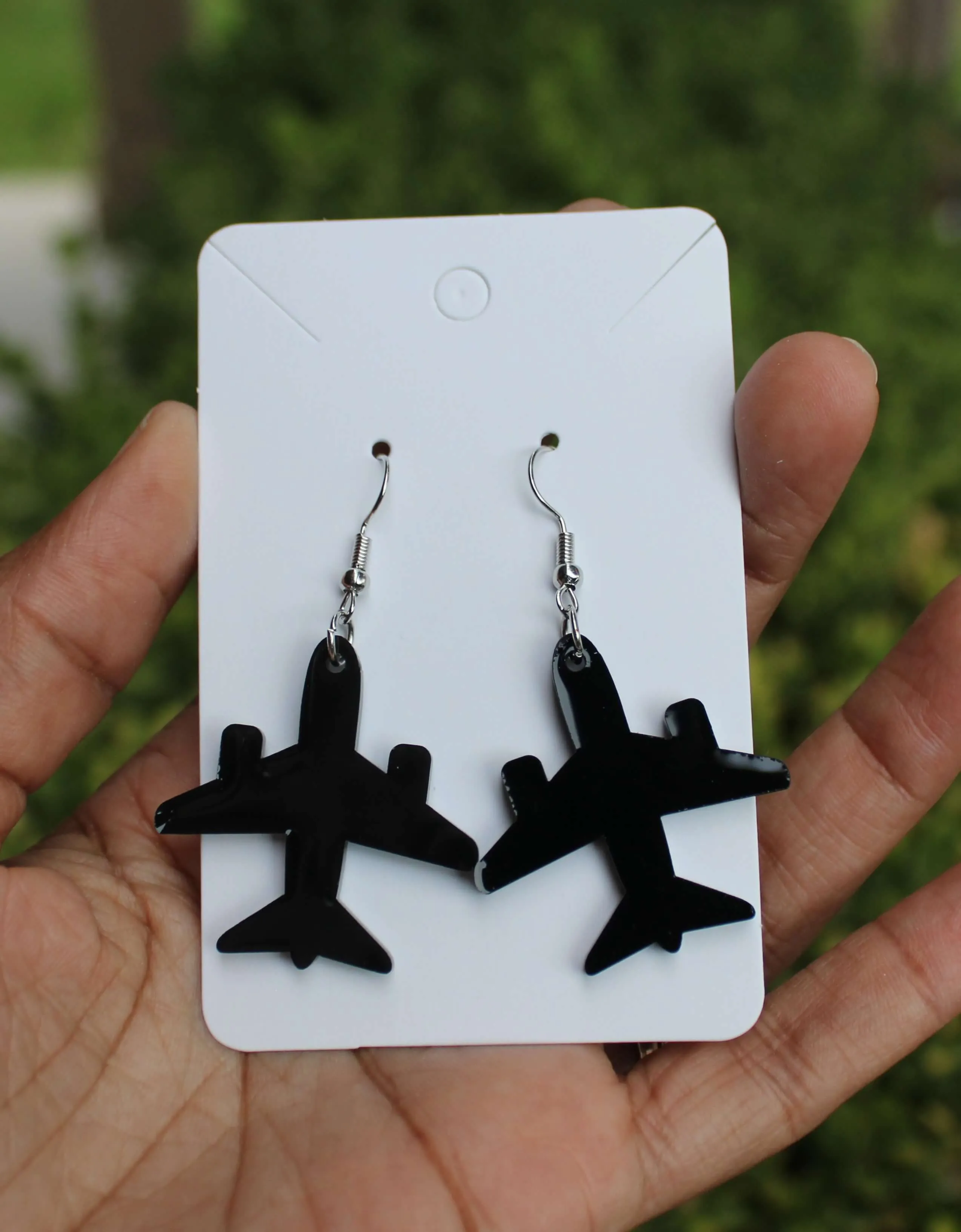 Airplane Dangle Earrings Aircraft Earrings
