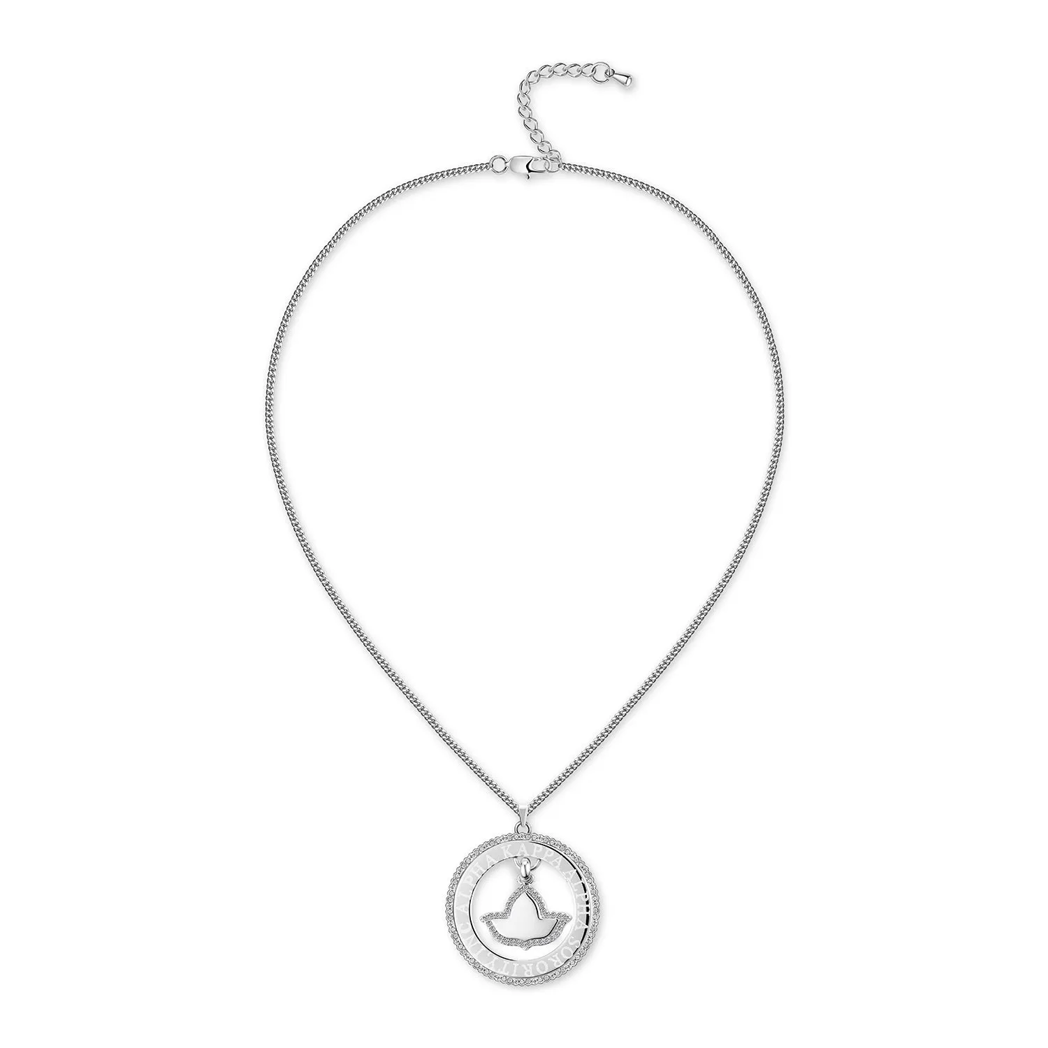 AKA Laser Engraved Necklace-Silver