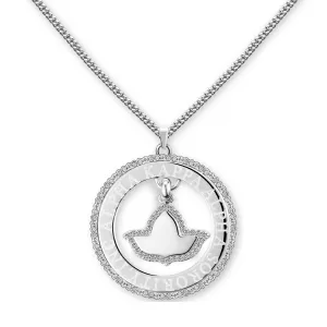 AKA Laser Engraved Necklace-Silver