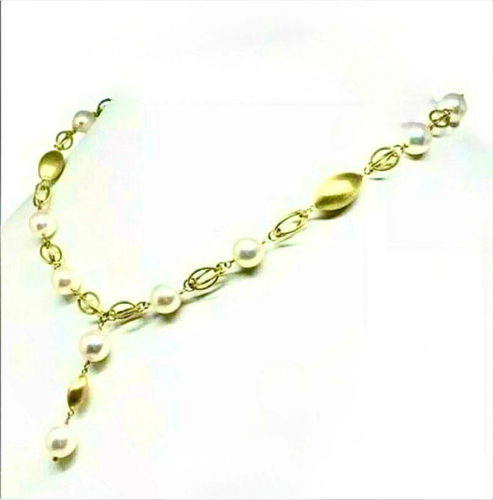 Akoya Pearl Necklace Earrings Set 9.8 mm 25.5" 14k Gold Certified $9,500 715357