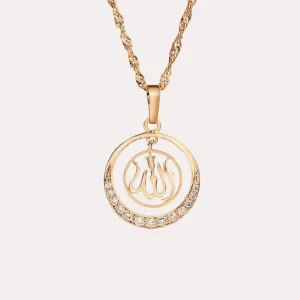 Allah Crystal Necklace