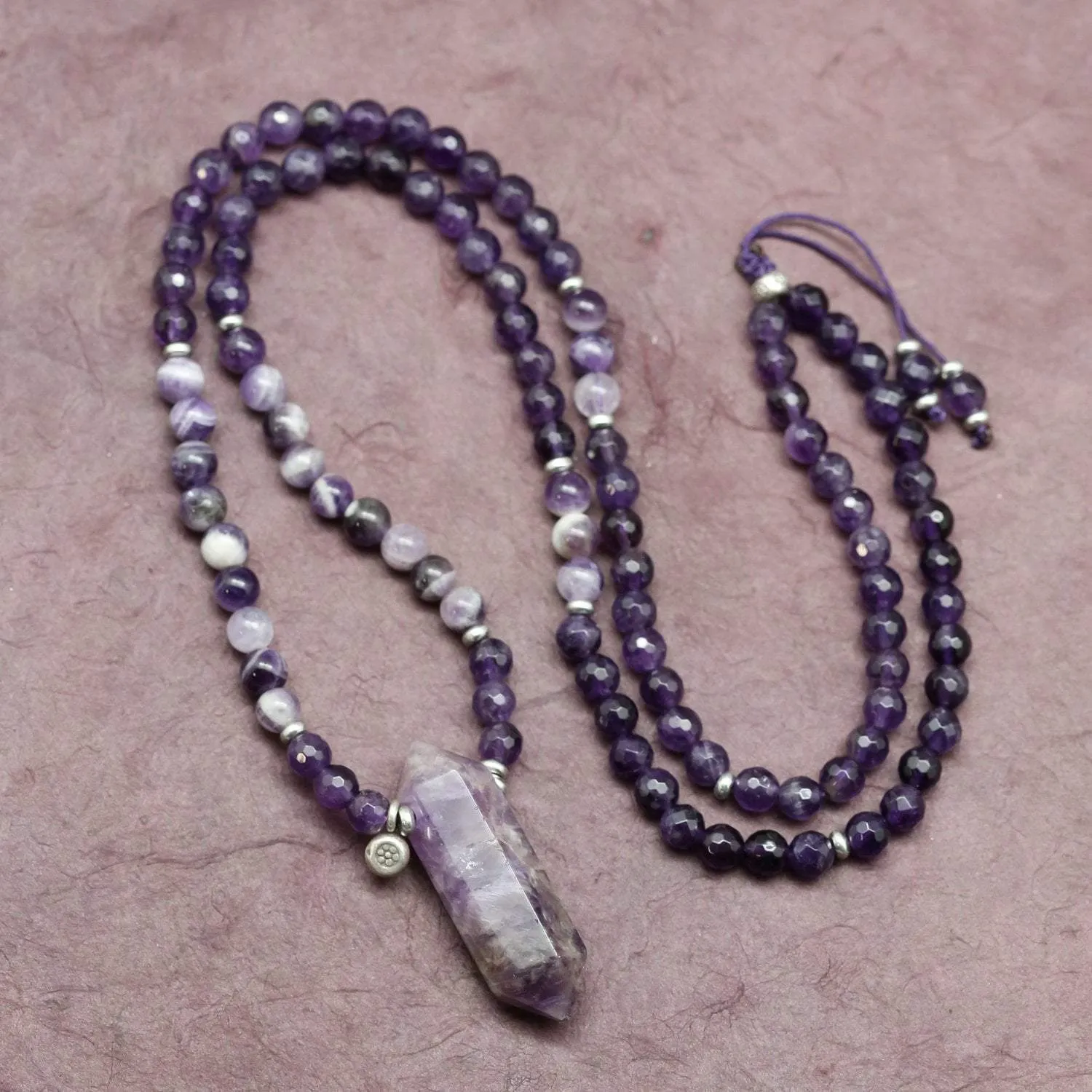 Amethyst Chakra Energy Mala